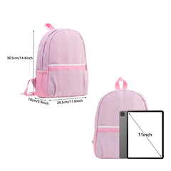 Striped Youth Computer Backpack Breathable Lightweight Travel Backpack