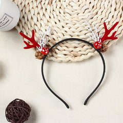 Christmas Reindeer Antlers Women Headband Deer Hairband Holiday Headwear