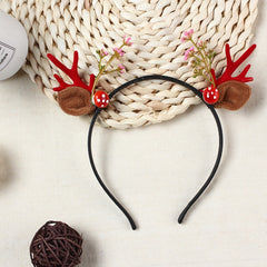 Christmas Reindeer Antlers Women Headband Deer Hairband Holiday Headwear