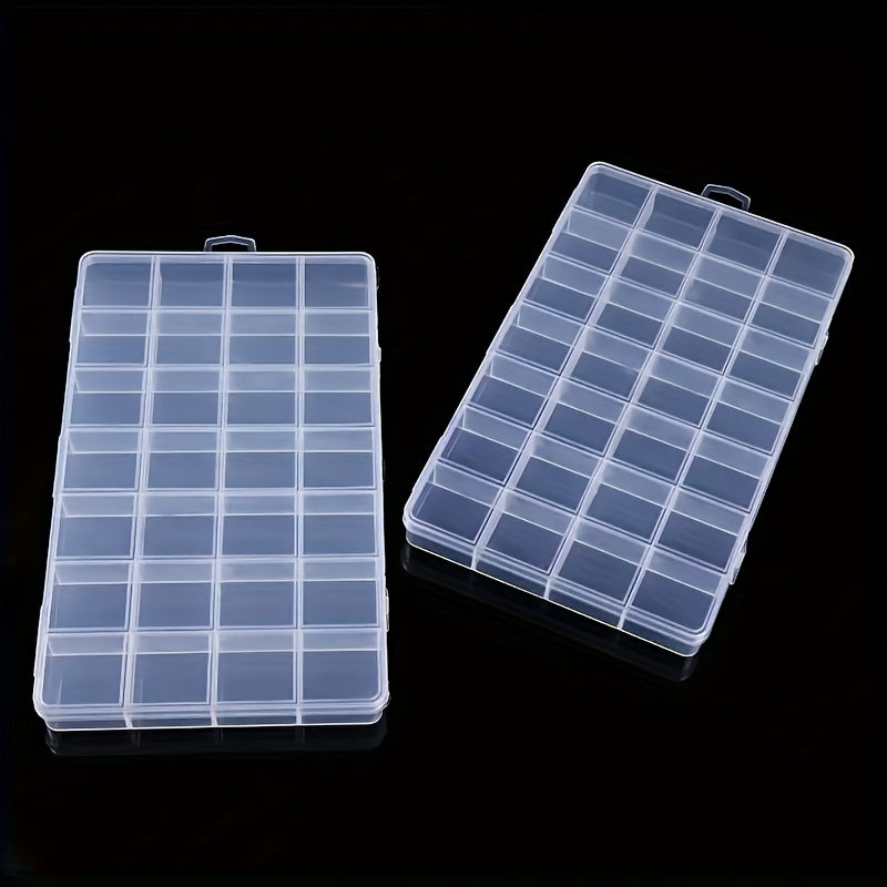 28 Grid Transparent Jewelry Storage Box for Hair Rings Beads Screws