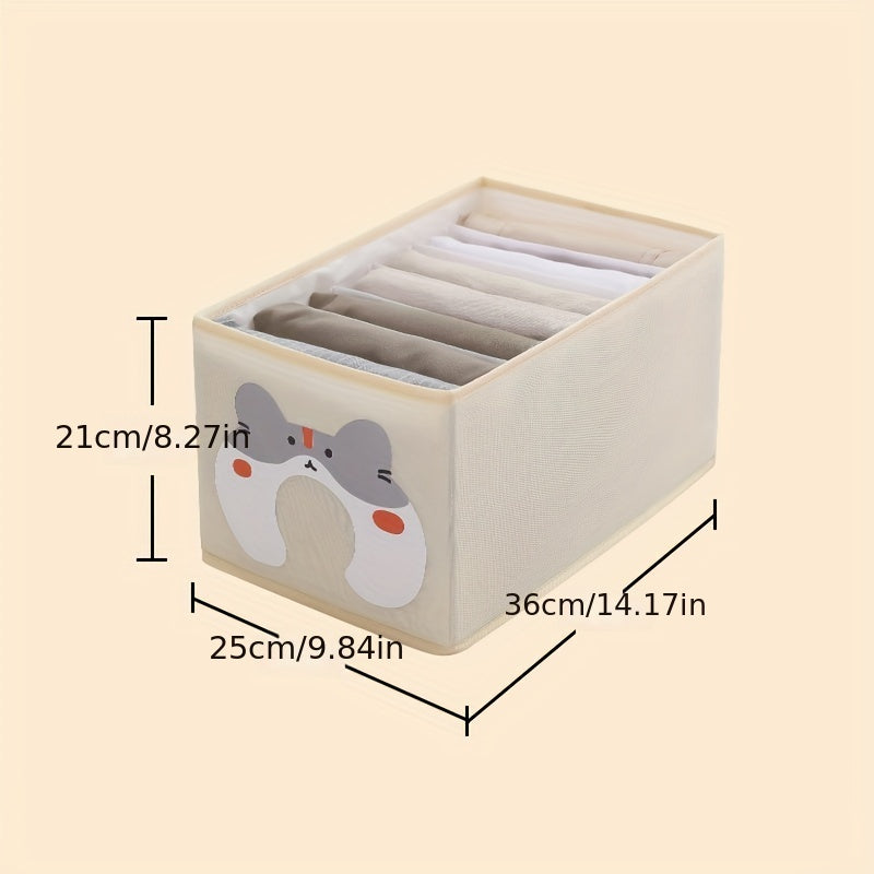 Cartoon Clothes Storage Box Indoor Drawer Storage Baskets