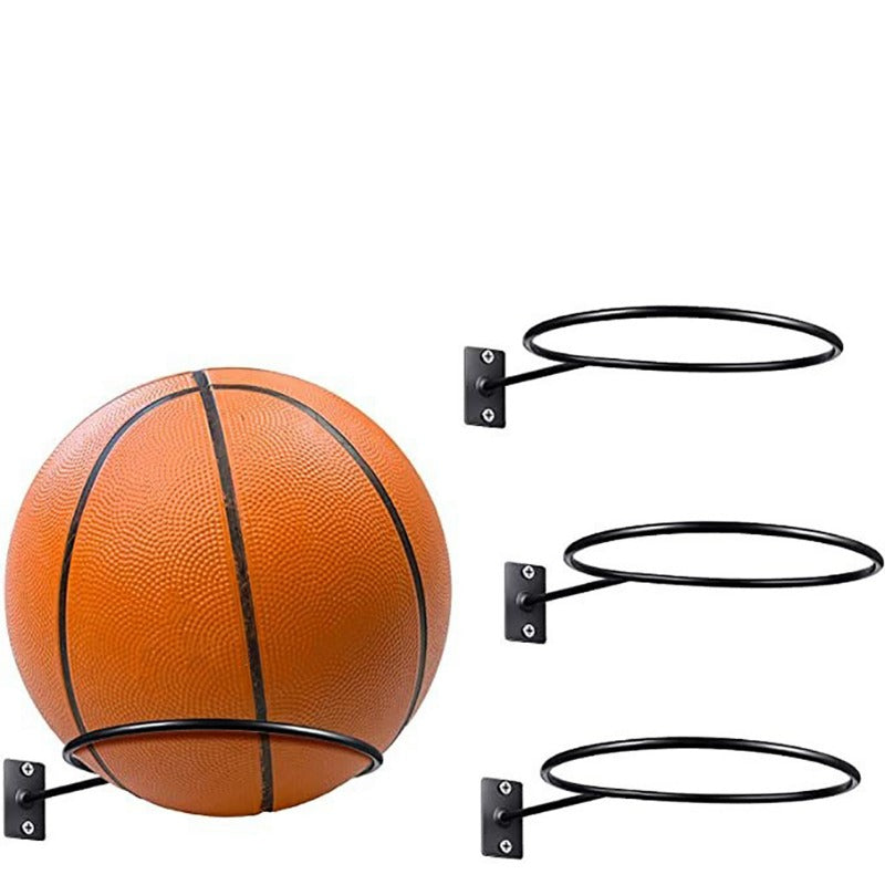 Wall Mounted Basketball & Football Storage Rack Frame with 1pc Placement Rack