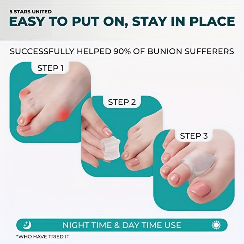4pcs Toe Separators Hammer Toe Straightener