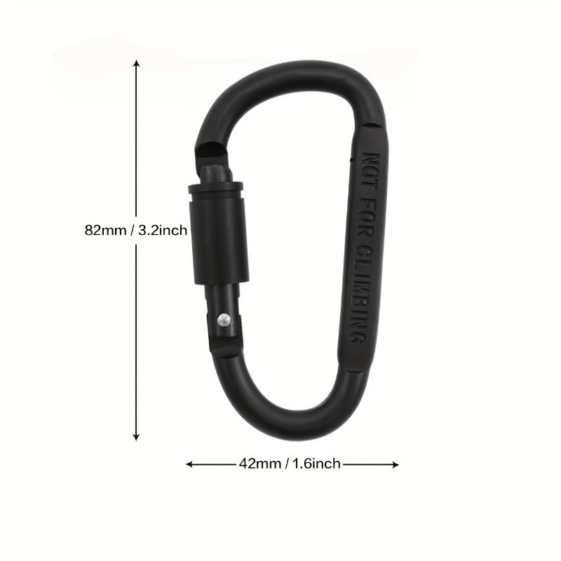 2pcs Locking Carabiner Clips Heavy Duty for Camping Hiking Travel