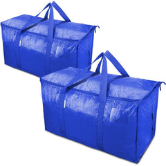 6pcs Extra Large Moving Bags with Zippers & Handles Heavy Duty Storage Tote