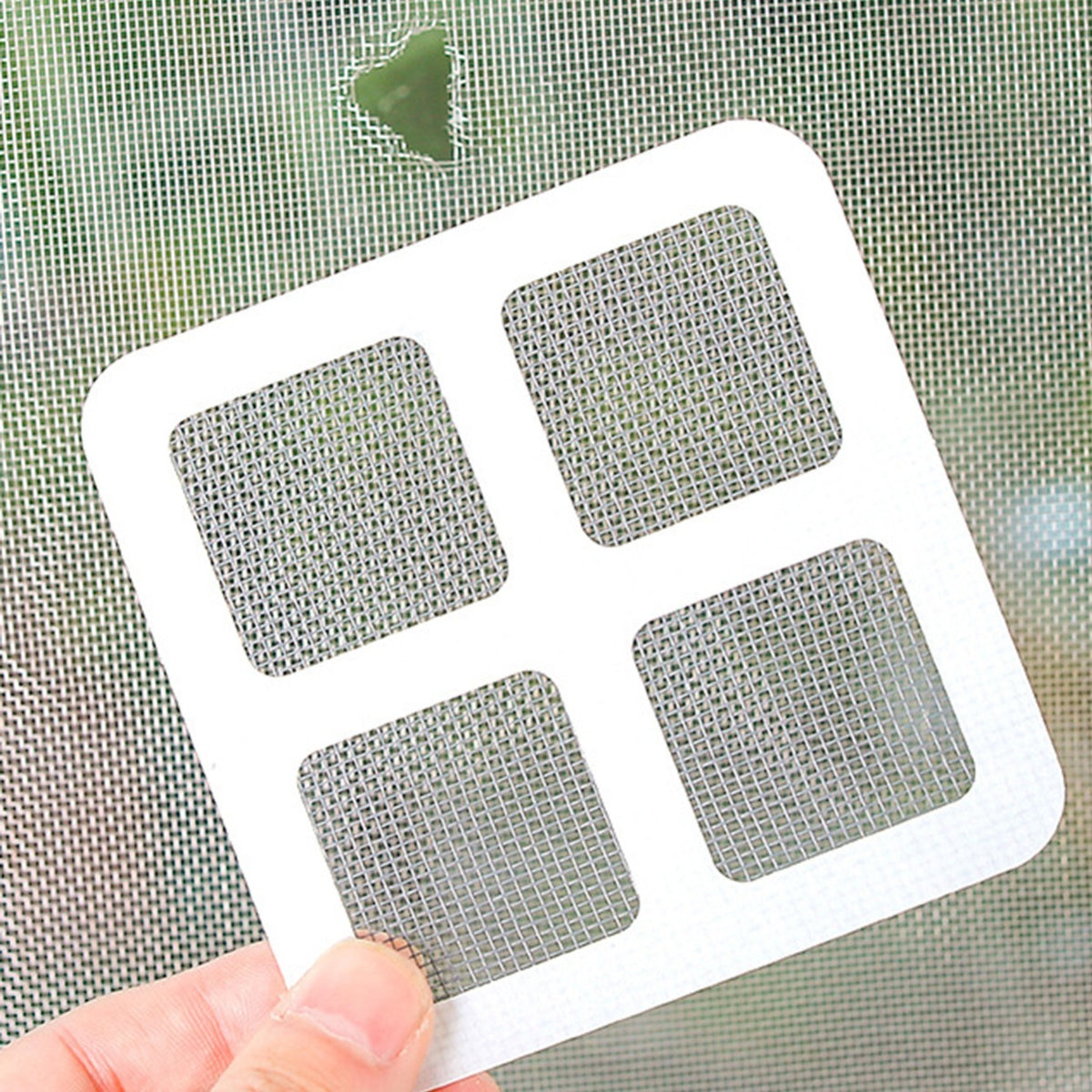 6pcs Window Screen Repair Tape Door Fly Patch Net 3.94x3.94inch