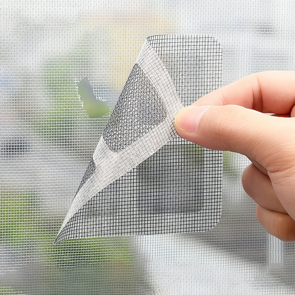 6pcs Window Screen Repair Tape Door Fly Patch Net 3.94x3.94inch