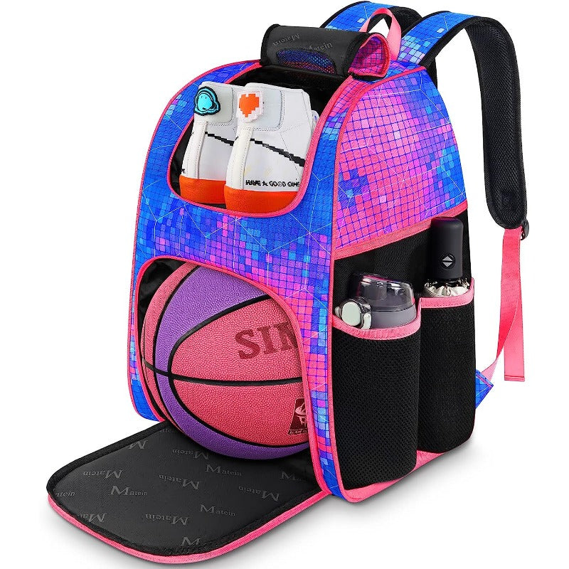 MATEIN Basketball Bag with Ball Holder & Shoe Compartment