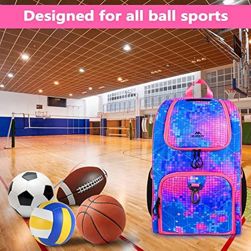 MATEIN Basketball Bag with Ball Holder & Shoe Compartment