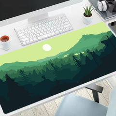 Large Forest Desk Mat Gaming Mouse Pad Non Slip Computer Mat