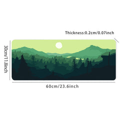 Large Forest Desk Mat Gaming Mouse Pad Non Slip Computer Mat