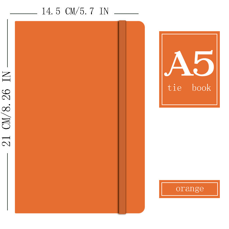 Band Notebook Leather Surface Diary Business Travel Notebook