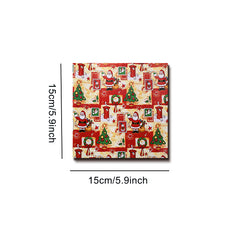 24pcs DIY Vintage Christmas Journal Material Paper Patterned Paper