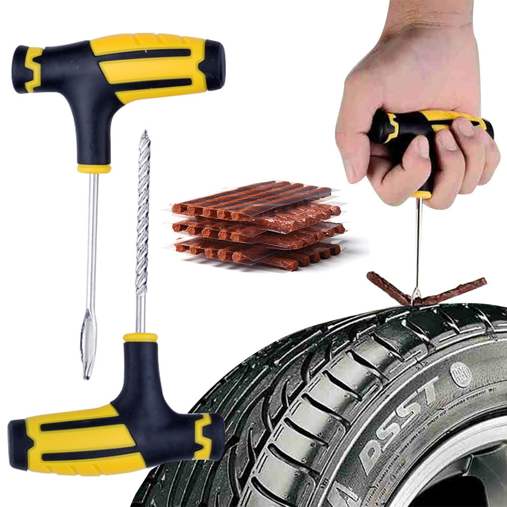 Car Tire Repair Tool Kit Set Auto Bike Tubeless Tyre Puncture Plug