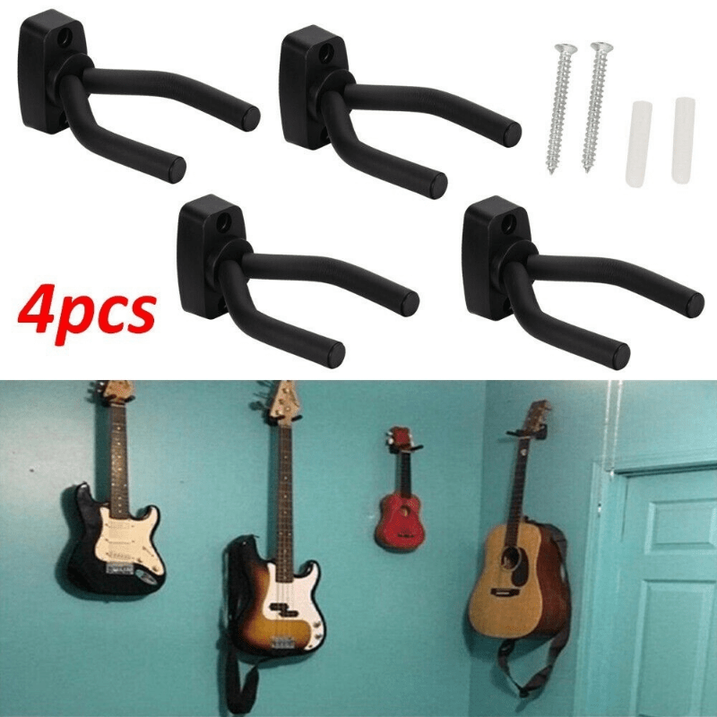 Adjustable Guitar Hanger Wall Mount Display Hook Holder Clips