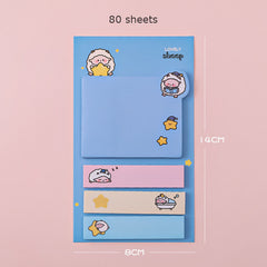 Cartoon Sticky Notes Stickers Notepad Memo Book Stationery