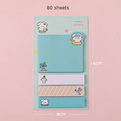 Cartoon Sticky Notes Stickers Notepad Memo Book Stationery
