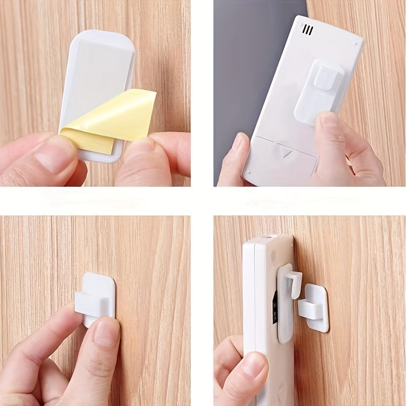 10 Pairs Multifunctional Adhesive Hooks TV Remote Control Storage