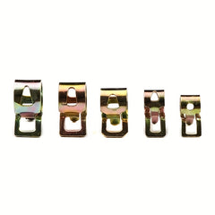 75pcs Zinc Plated Spring Hose Clamp Kit 6-22mm Metal Fastener