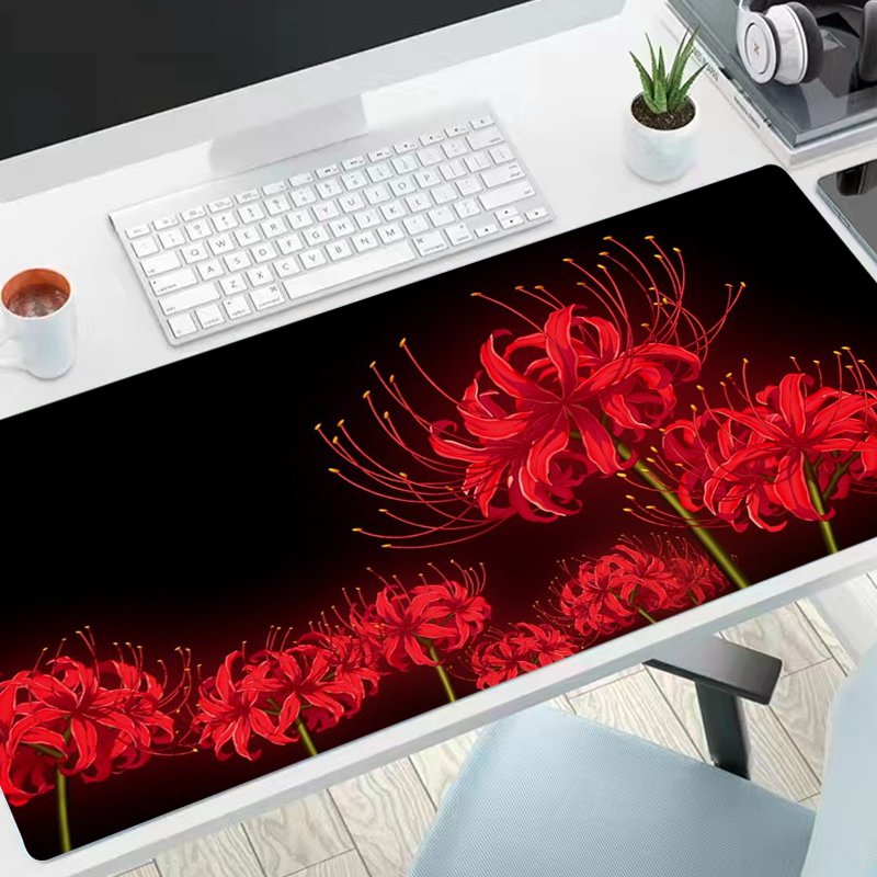 Seashore Flower Desk Mat Gaming Mouse Pad Office Keyboard Pad