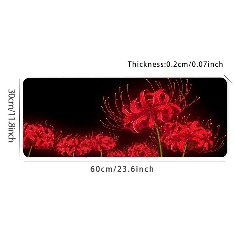 Seashore Flower Desk Mat Gaming Mouse Pad Office Keyboard Pad
