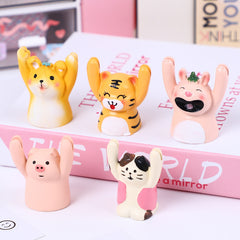 Japanese Cartoon Card Lifting Animal Sticky Note Clip