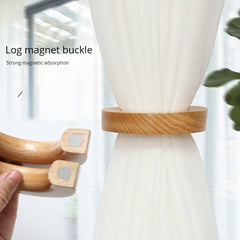 Wooden Curtain Tieback Magnetic Buckle Rotatable Holdback