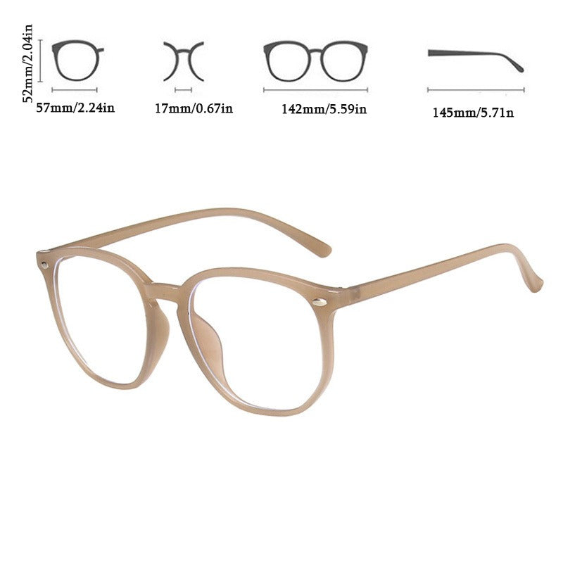 Square Frame Anti Light Flat Mirrors Glasses For Women