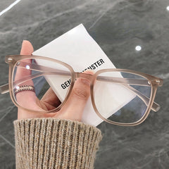Square Frame Anti Light Flat Mirrors Glasses For Women