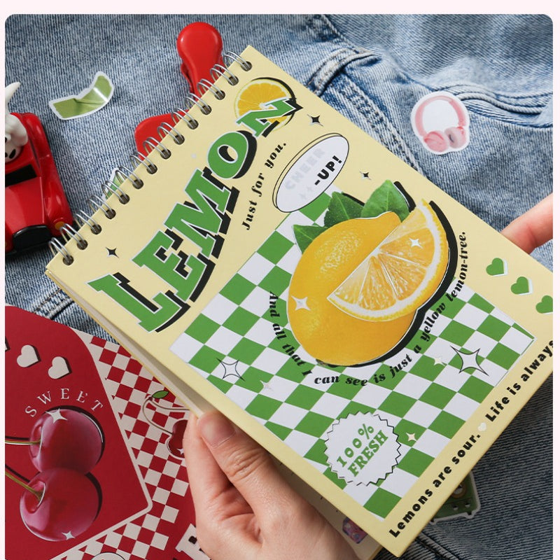 Vintage Fruit Series Coil Book Time Management Planner