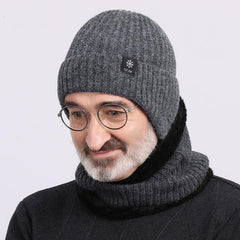 Men's Winter Warm Thick Knitted Woolen Hat For Middle-aged And Elderly