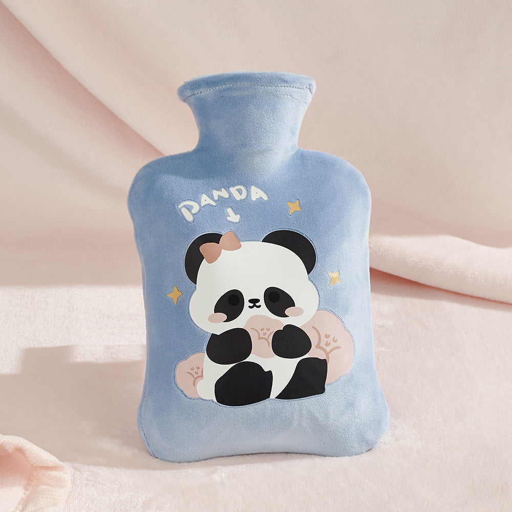 Large Capacity Cartoon Plush Hot Water Bag High Density Hand Warmer