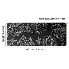 Flower Mouse Pad & Line Mouse Pad Non-slip Waterproof Office Game Mat