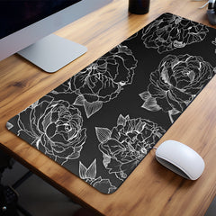 Flower Mouse Pad & Line Mouse Pad Non-slip Waterproof Office Game Mat