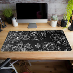 Flower Mouse Pad & Line Mouse Pad Non-slip Waterproof Office Game Mat