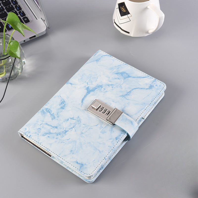 Vintage Password Book With Lock Notebook Student Diary