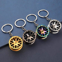 Traffic Signal Green Light Car Turbo Motorcycle Keychain