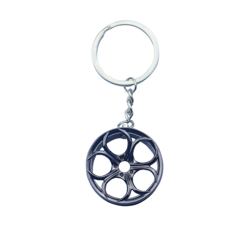 Traffic Signal Green Light Car Turbo Motorcycle Keychain