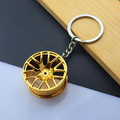 Traffic Signal Green Light Car Turbo Motorcycle Keychain