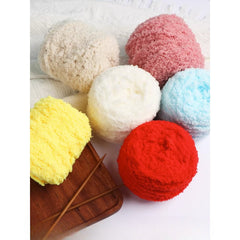 Soft Thick Polyester Thread Ball for Crocheting & Knitting - 100g