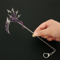 Magic Sickle Model Metal Keychain Bag Backpack Car Key Pendant Gift