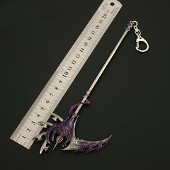 Magic Sickle Model Metal Keychain Bag Backpack Car Key Pendant Gift