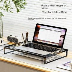 Desktop Computer Riser Laptop Stand Grill