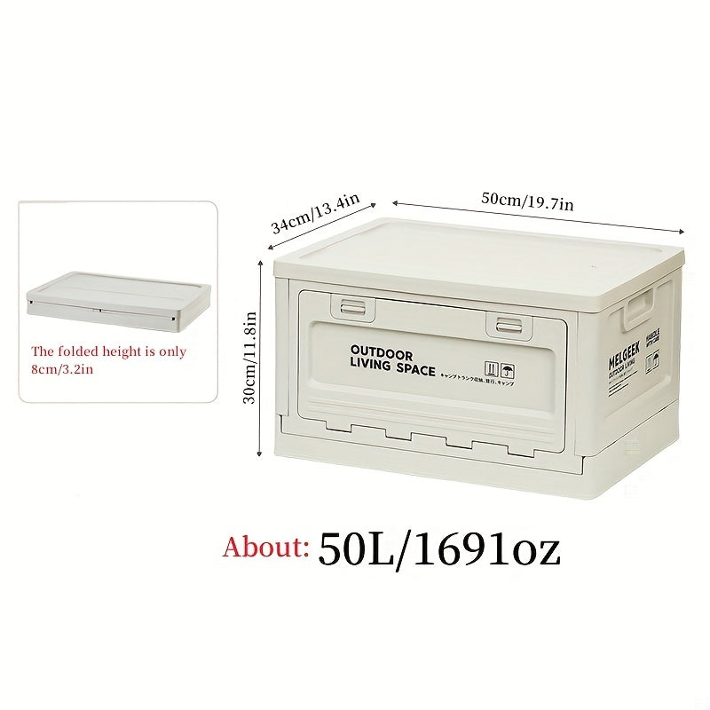 Outdoor Folding Storage Box Car Storage Bin Large Capacity Storage Bin