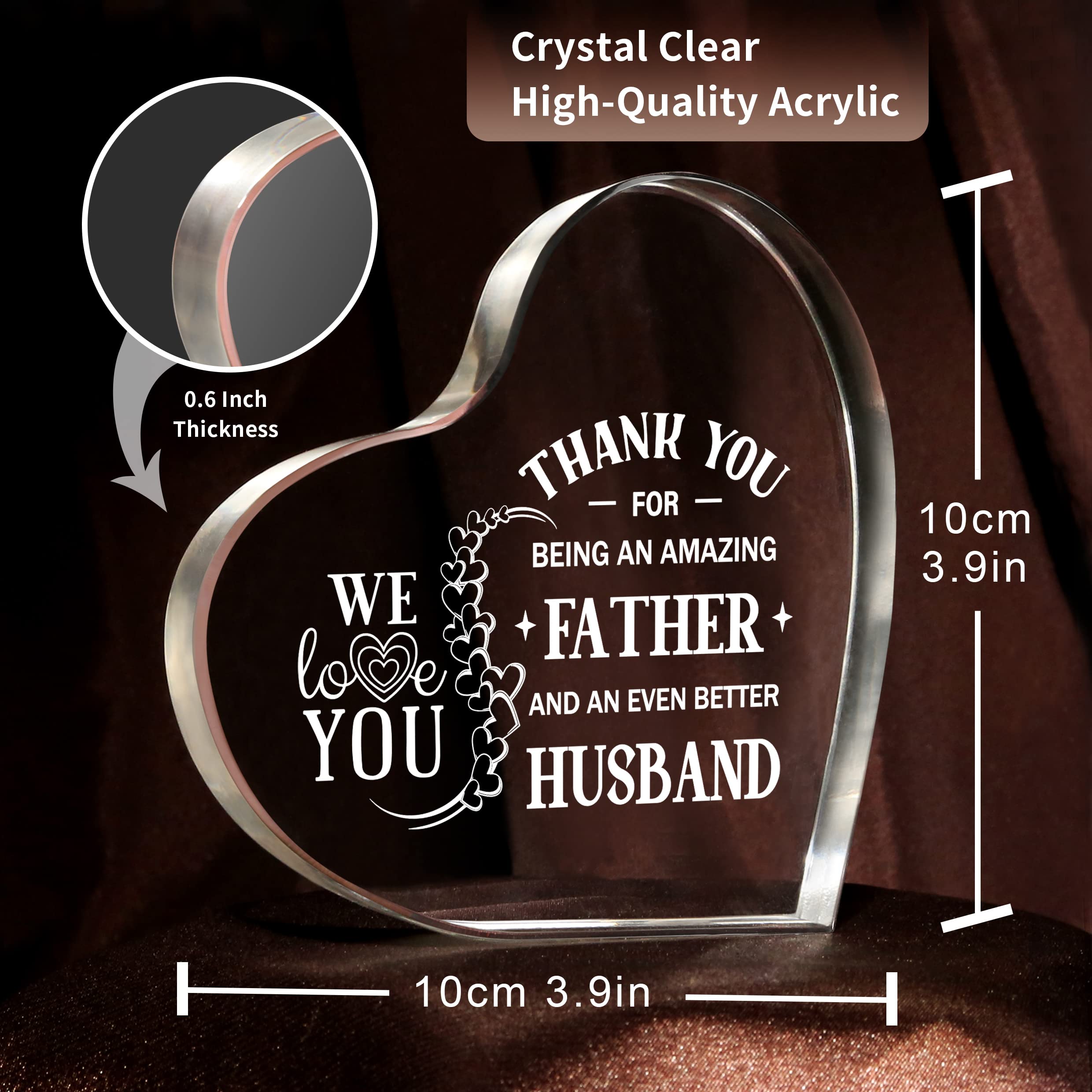 Sweet Acrylic Keepsake Anniversary Birthday Gift For Him