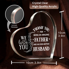 Sweet Acrylic Keepsake Anniversary Birthday Gift For Him