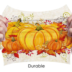 Autumn Thanksgiving Pumpkin Maple Leaf Party Tissue Napkin Set