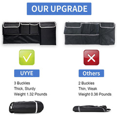 Car Seat Back Storage Bag Large Capacity Organizer Space Saving