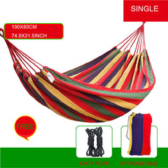 Canvas Hanging Hammock for Outdoor Camping and Garden Travel