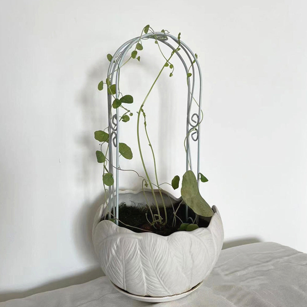 Iron Arch Rustic Garden Gate Dollhouse Bonsai Decor Mini Ornament